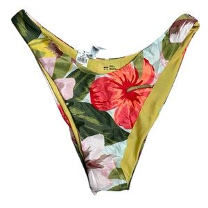 New Aerie Cheekier Tropical Bikini Bottoms